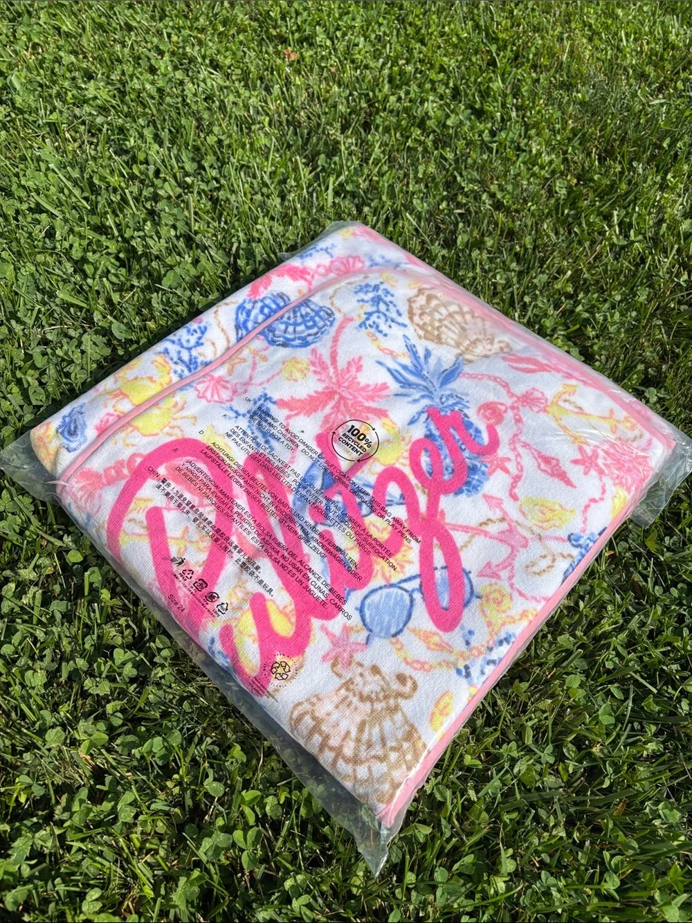 NWT Lilly Pulitzer Beach Chair Towel Cover